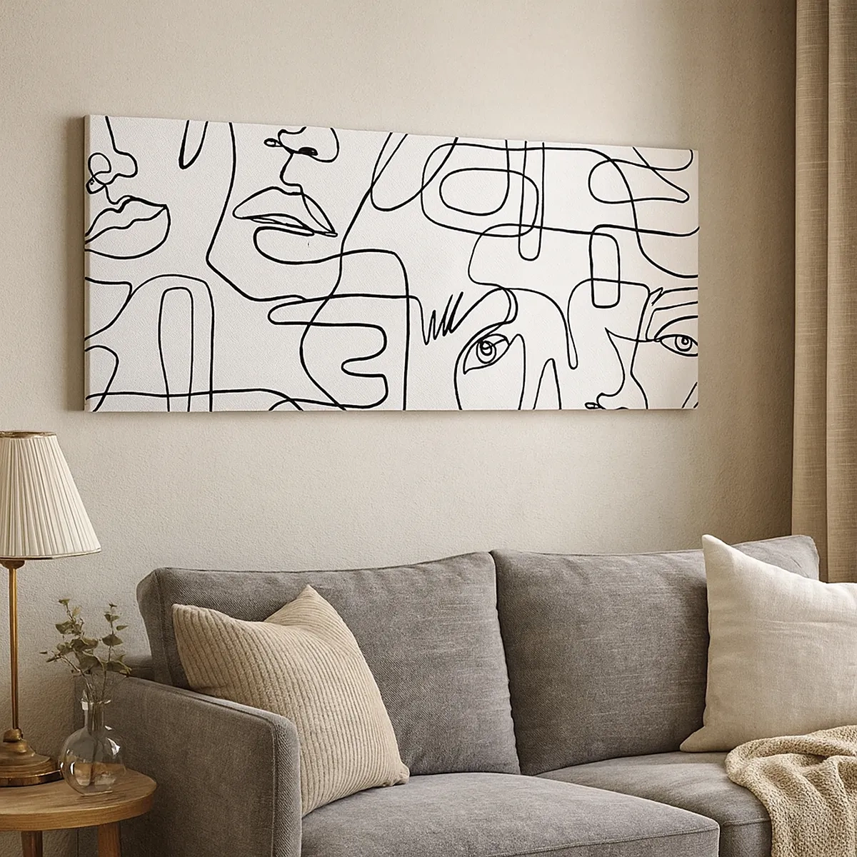 Obraz na plátne - V spletených emóciách - 30x30 cm