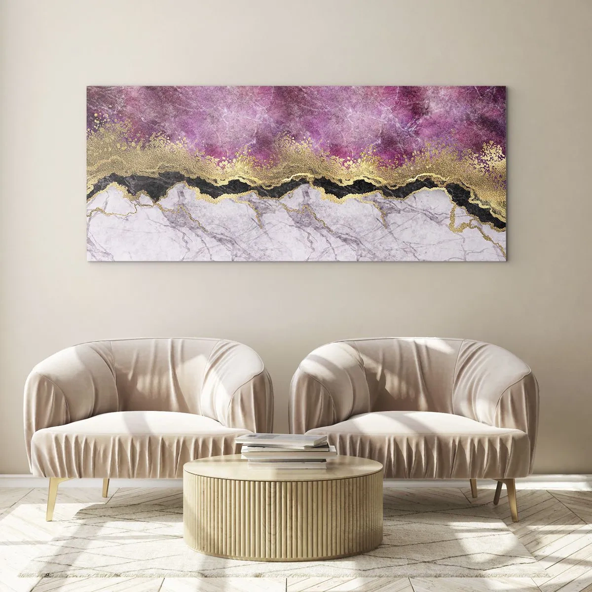 Obraz na skle - Na hranici - 90x30 cm