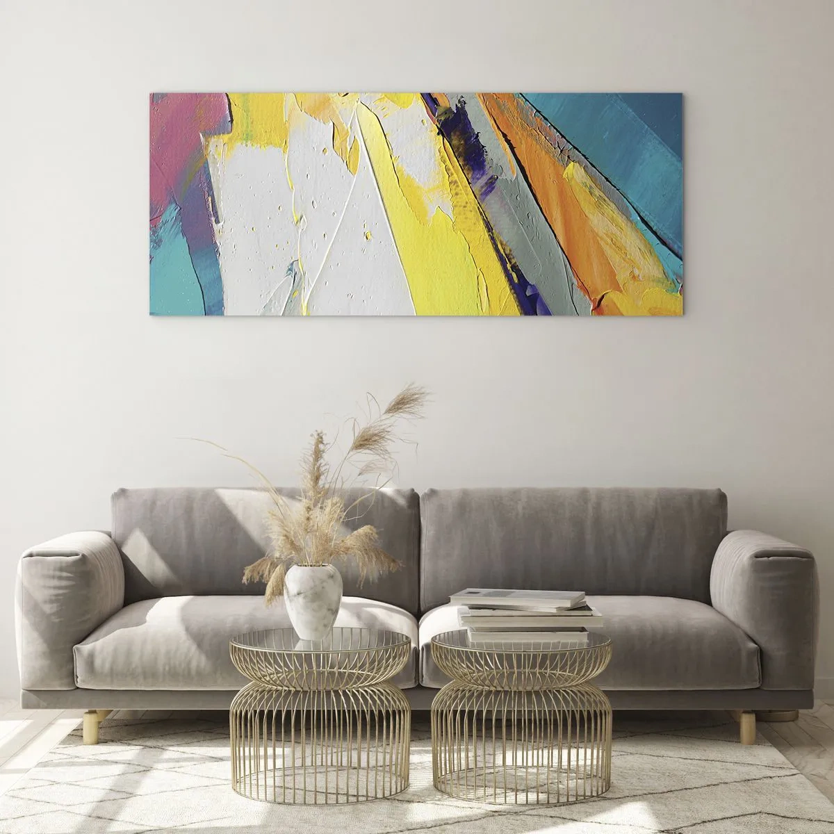Obraz na skle - Anatómia svetla - 100x40 cm