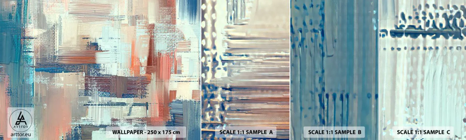 Vzorka Fototapeta Standard Eco - Dostať sa k svetlu - Pastel, Minimalizmus, Svetlý - 100x30 cm