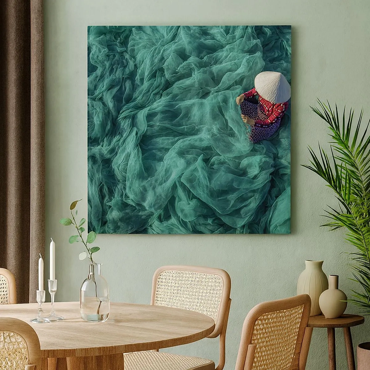 Obraz na plátne - V mori sietí - 30x30 cm