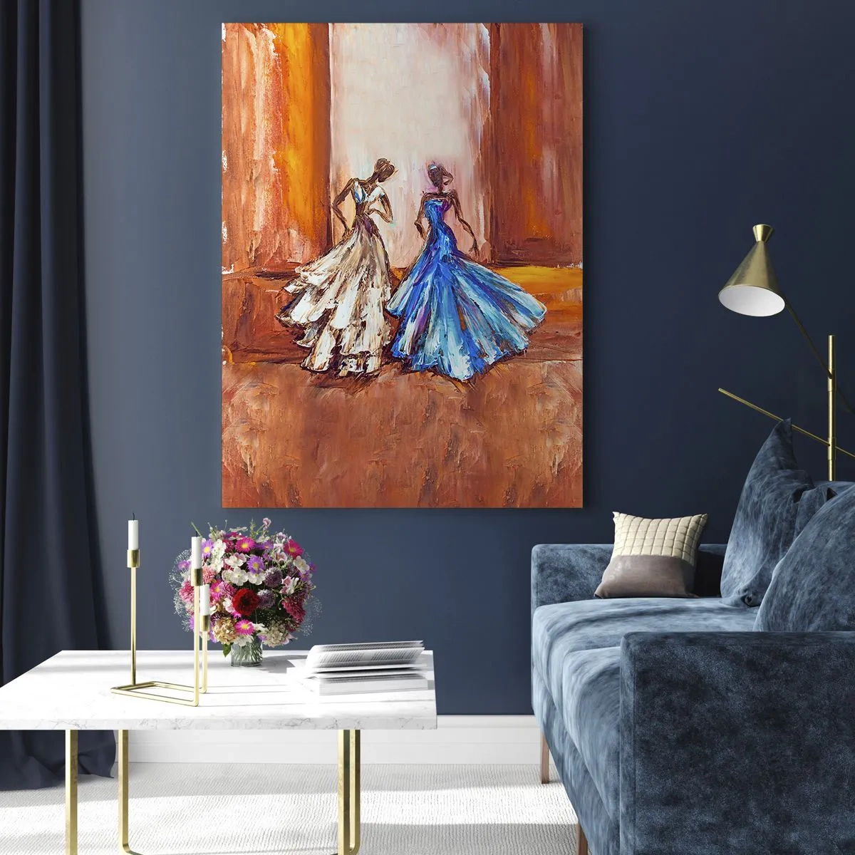 Obraz na skle - Pôvabné duo - 70x100 cm