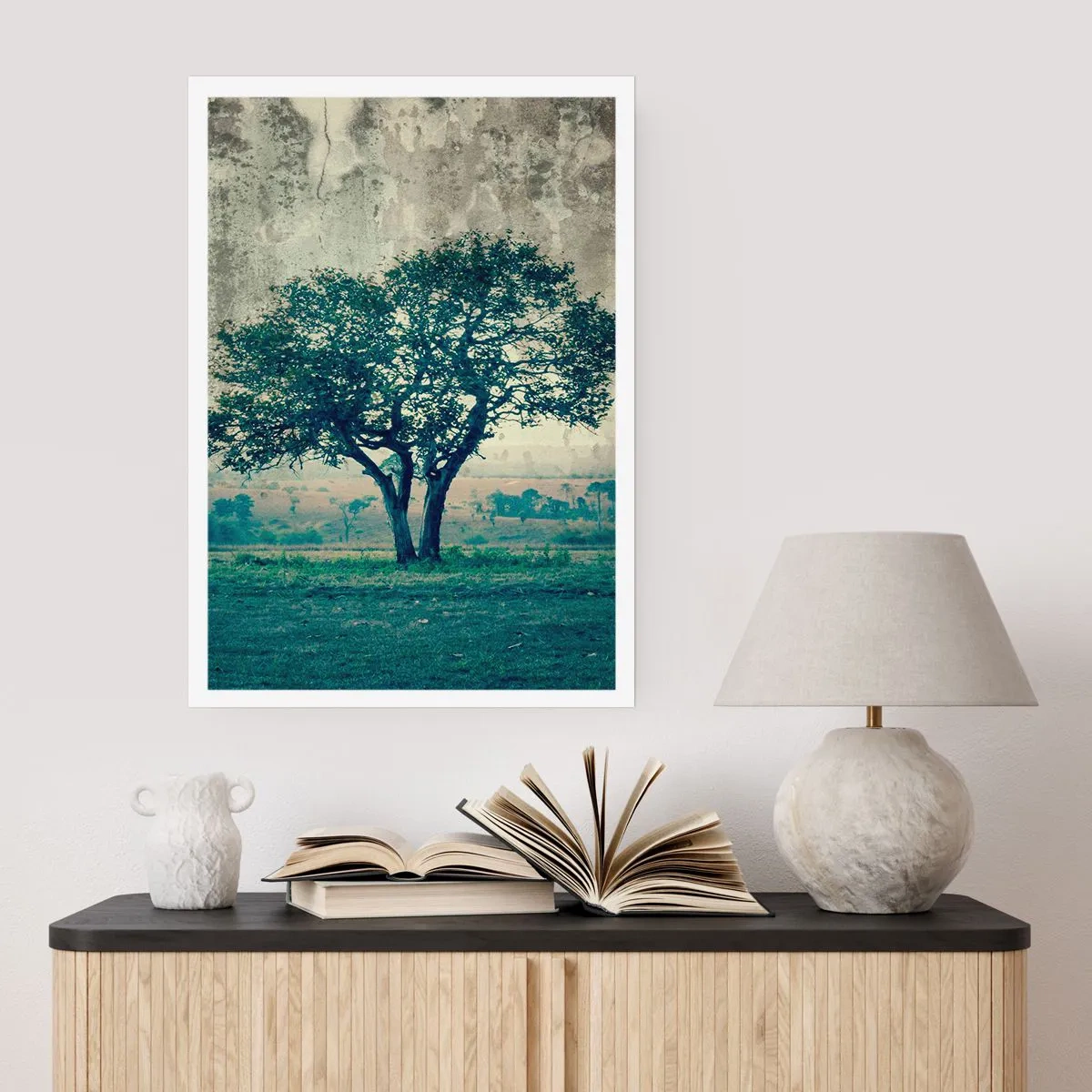 Plagát - Jabloň na modrom poli? - 50x70 cm