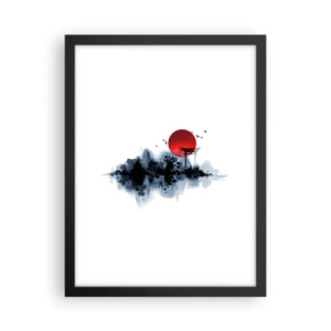 Plagát v čiernom ráme - Japonský pohľad - 30x40 cm