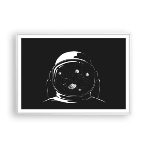 Plagát v bielom ráme - Skvelý výhľad - 100x70 cm