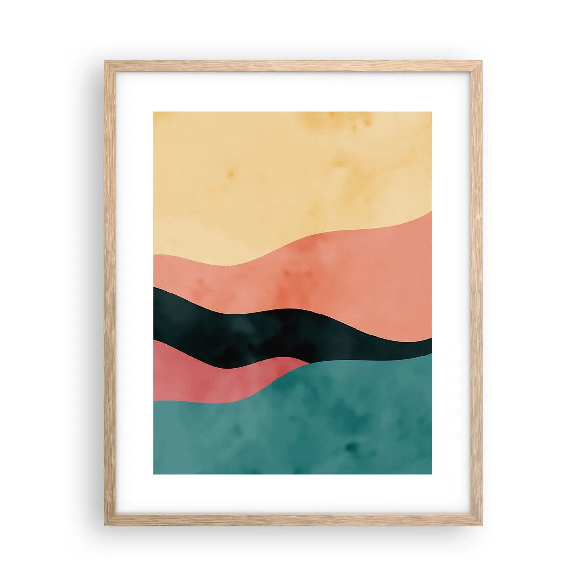 Plagát v ráme zo svetlého duba - Kompatibilný nesúlad - 40x50 cm