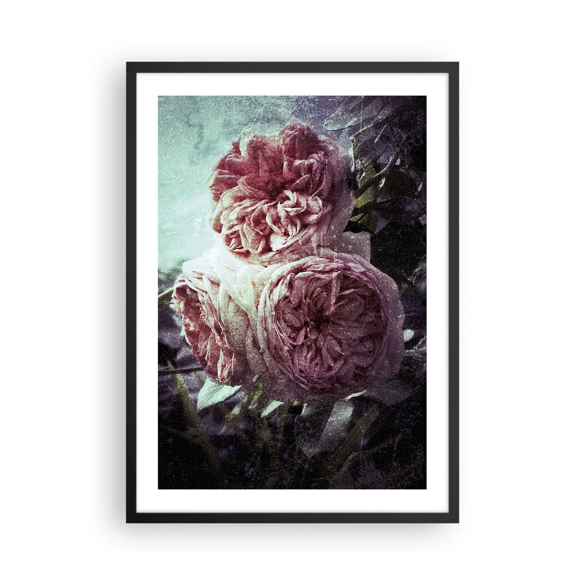 Plagát v čiernom ráme - V romantickej atmosfére - 50x70cm - V romantickej atmosfére - Moderná nástenná dekorácia do obývacej izby a spálne ARTTOR