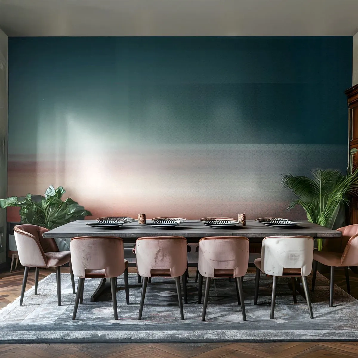 Fototapeta na mieru Standard Eco - Abstrakcia: vlny svetla - Voda, Sky, Minimalizmus