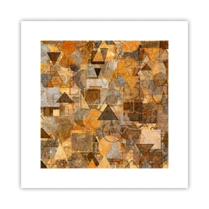 Plagát - Svet zachytený do tvaru - 30x30 cm