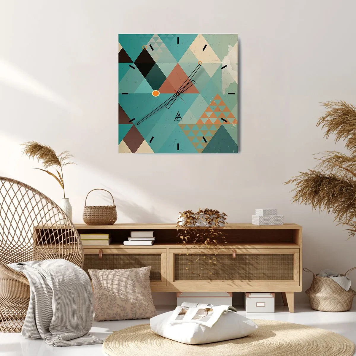 Nástenné hodiny - Jednota mnohosti, mnohosť jednoty - 40x40 cm