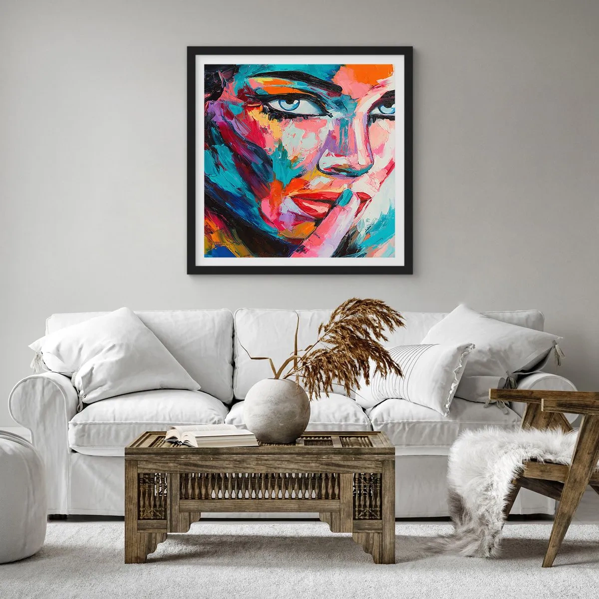 Plagát v čiernom ráme - Naše prvé tajomstvo - 30x30 cm