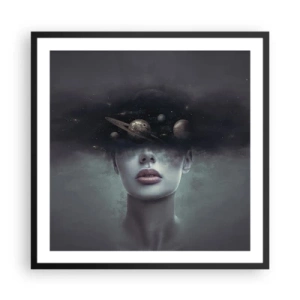 Plagát v čiernom ráme - A planéty… - 60x60 cm