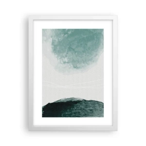 Plagát v bielom ráme - Stretnutie s hmlou - 30x40 cm