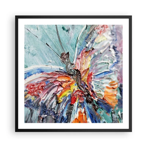 Plagát v čiernom ráme - Namaľovaný prírodou - 60x60 cm