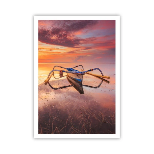 Plagát - Pokoj tropického večera - 70x100 cm