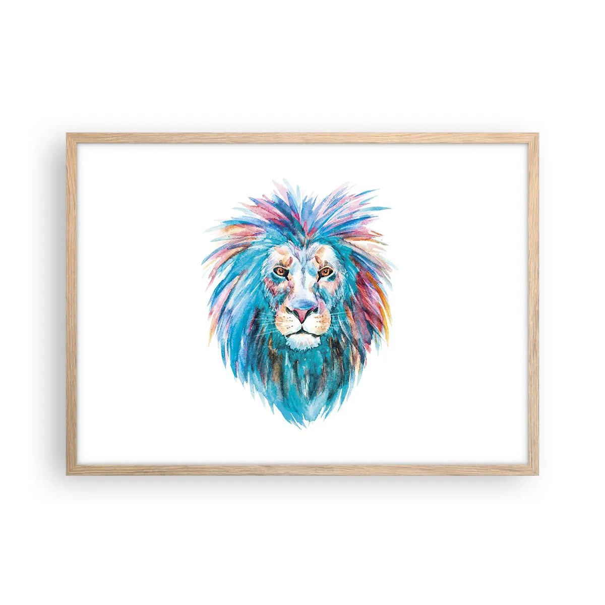 Plagát v ráme zo svetlého duba - Elektrizujúca aura - 70x50 cm