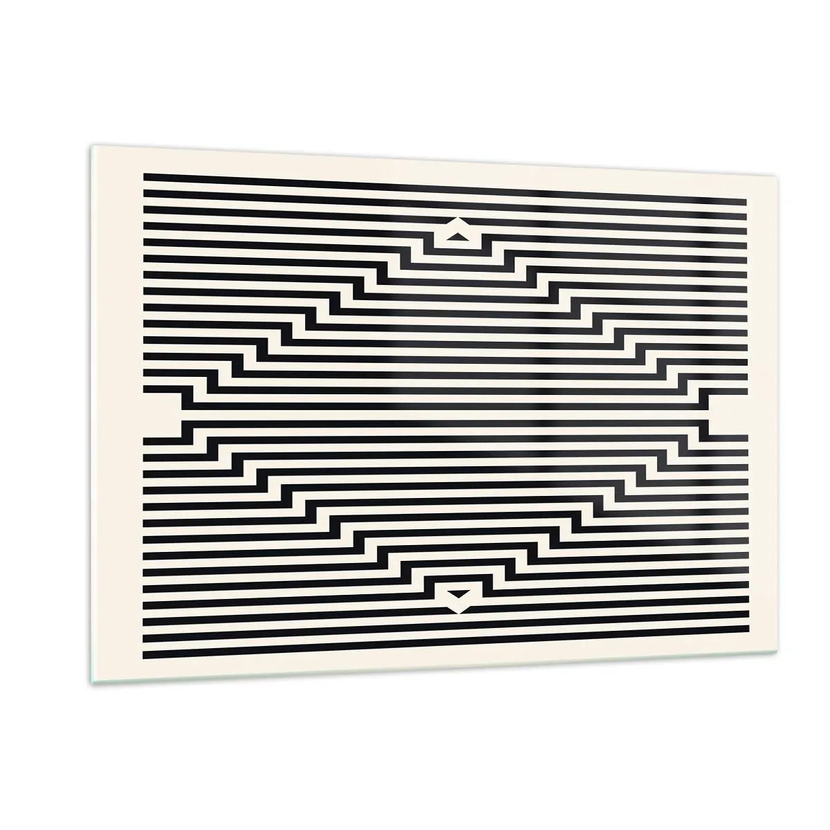Obraz na skle - Geometrická ilúzia - 120x80 cm