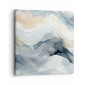 Obraz na plátne - Abstrakcia snehu a hmly - 30x30 cm