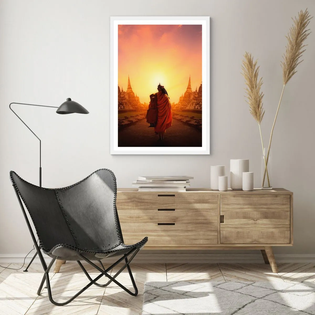 Plagát v bielom ráme - V kľude večnosťou - 61x91 cm