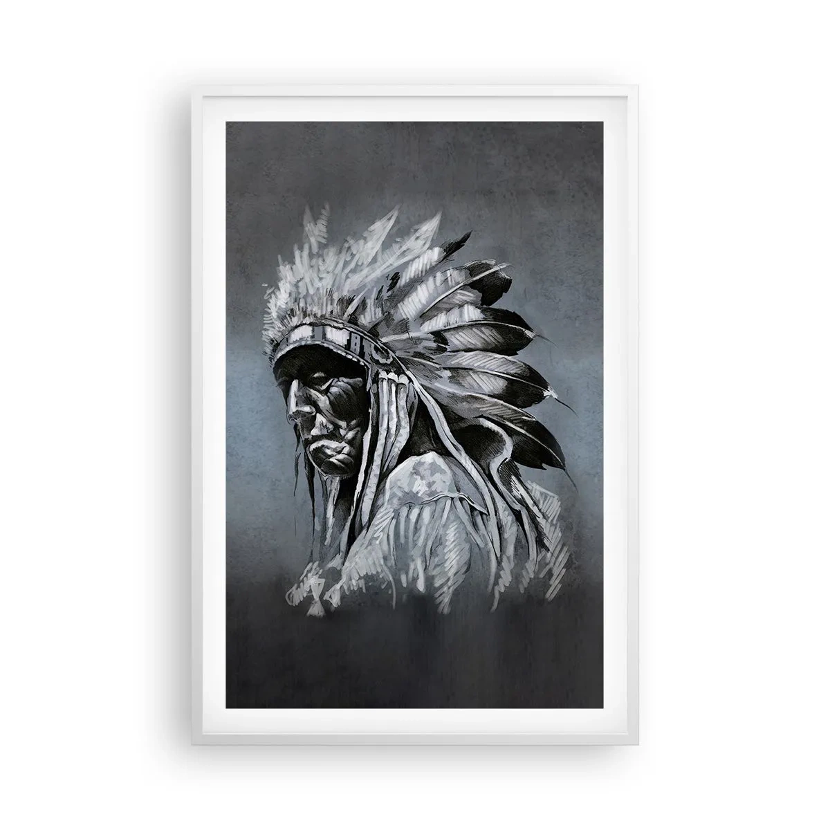 Plagát v bielom ráme - Návrat k základom - 61x91 cm