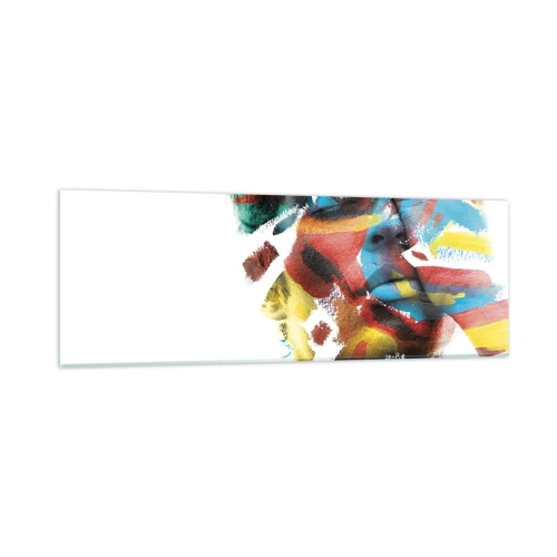 Obraz na skle - Pestrá osobnosť - 90x30 cm
