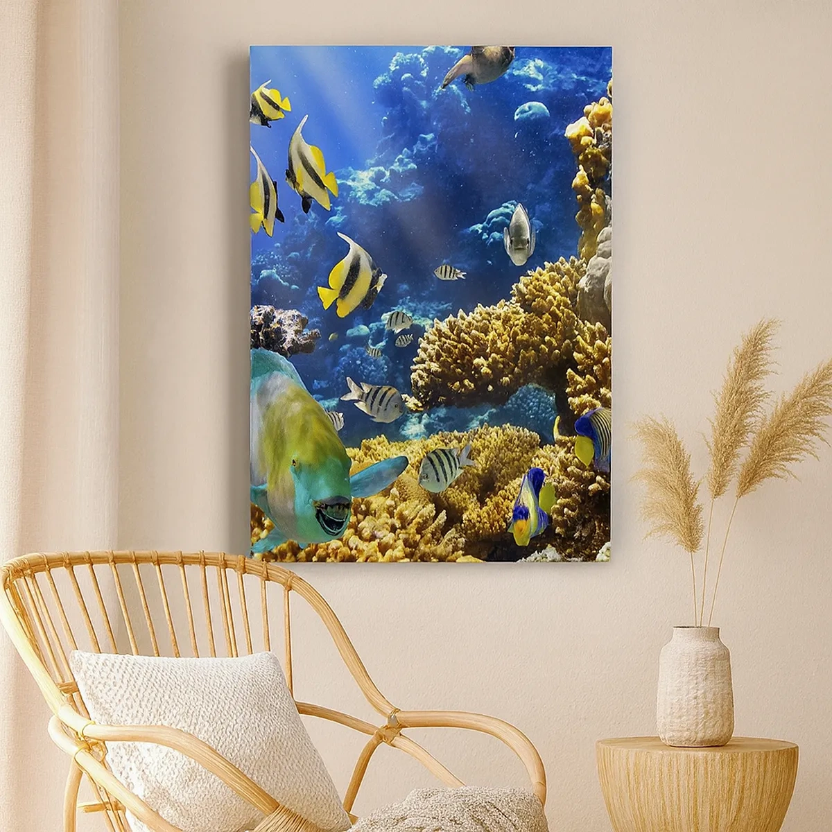 Obraz na plátne - Veľká prevádzka na prázdninovom chodníku - 50x70 cm