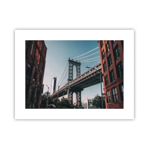 Plagát - Nad vlnami mesta - 40x30 cm