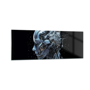 Obraz na skle - Technológia je žena - 140x50 cm