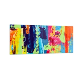 Obraz na skle - Život je krásny! - 100x40 cm