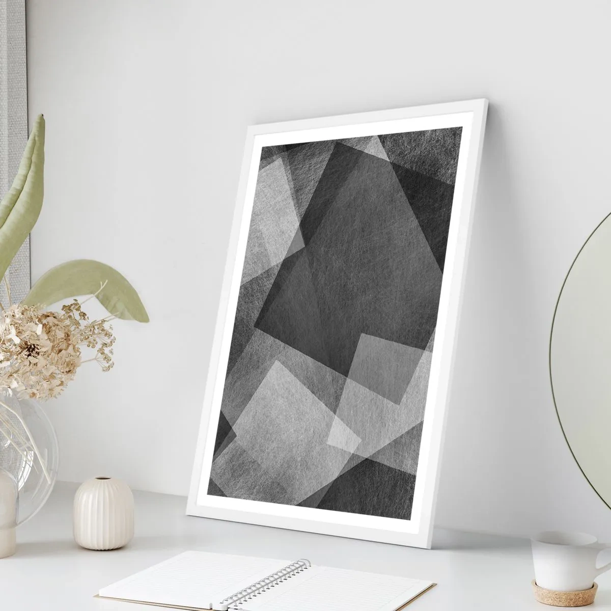 Plagát v bielom ráme - Odveký symbol trvalosti a poriadku - 70x100 cm