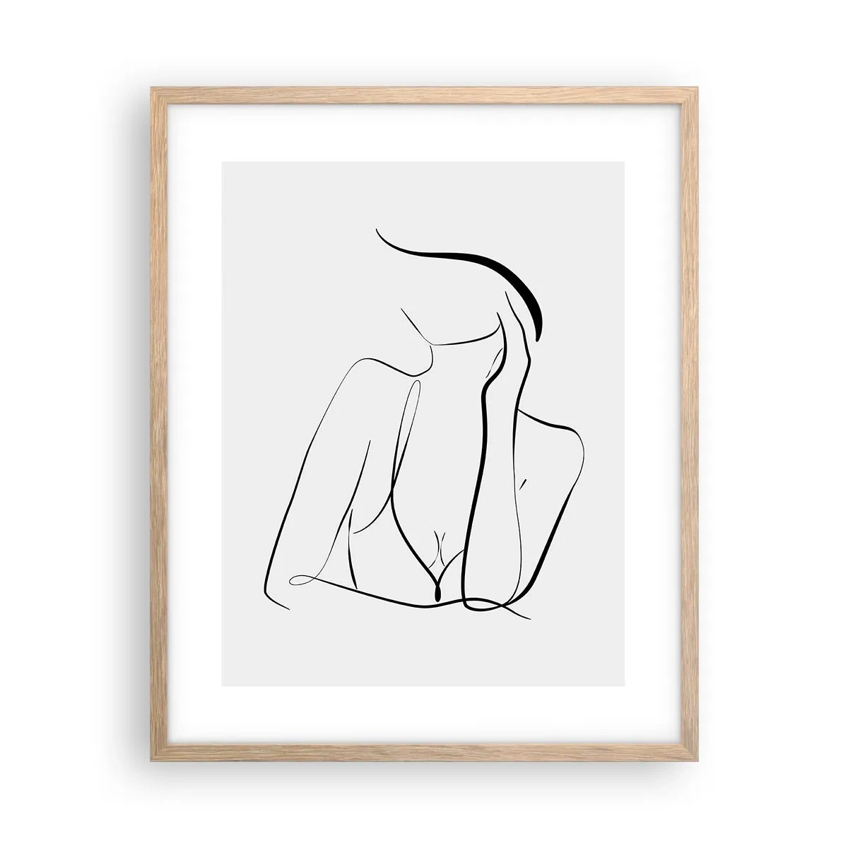 Plagát v ráme zo svetlého duba - Na vlne snov - 40x50 cm