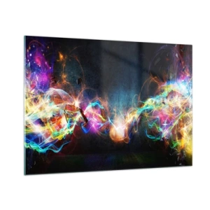 Obraz na skle - Radostne proti tme - 100x70 cm