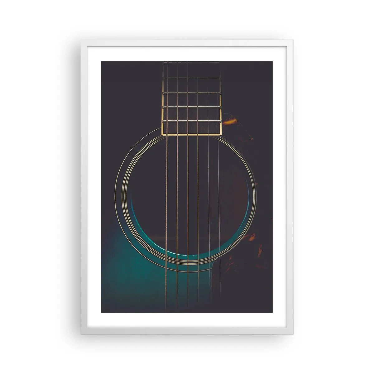 Plagát v bielom ráme - Okamih, než to zaznie - 50x70 cm