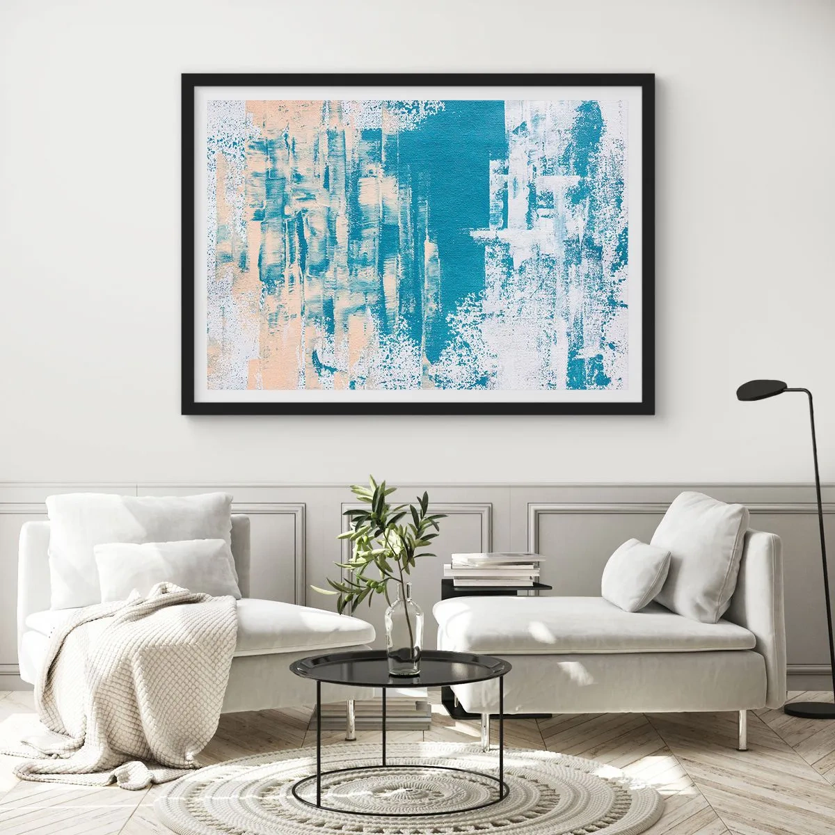 Plagát v čiernom ráme - Cez cencúľ - 70x50 cm
