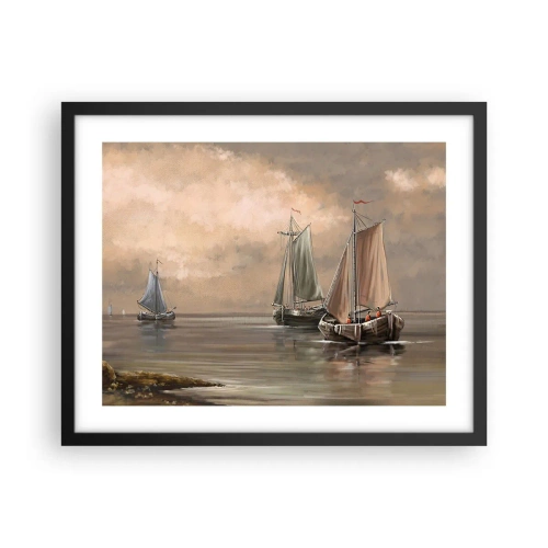 Plagát v čiernom ráme - Návrat námorníkov - 50x40 cm