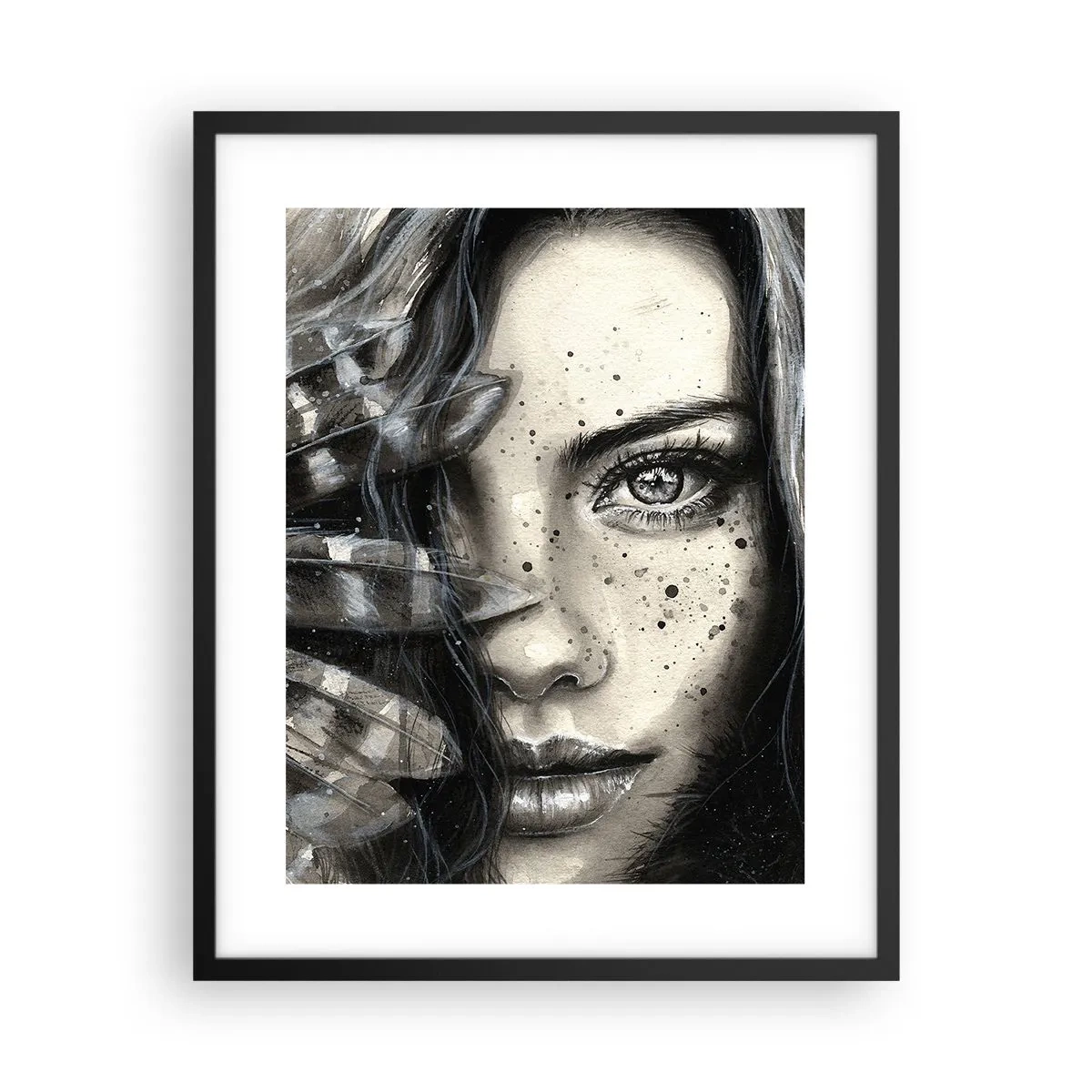 Plagát v čiernom ráme - Divoká krása - 40x50 cm
