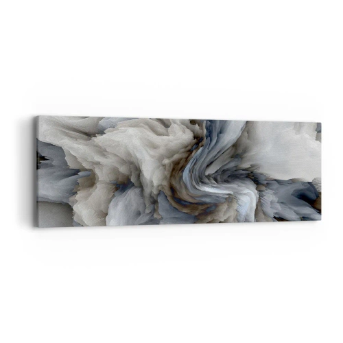 Obraz na plátne - Kameň a kvet - 90x30 cm