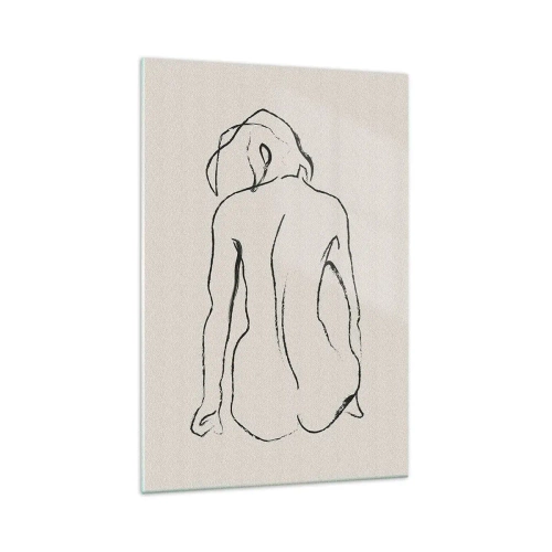 Obraz na skle - Dievčenský akt - 70x100 cm