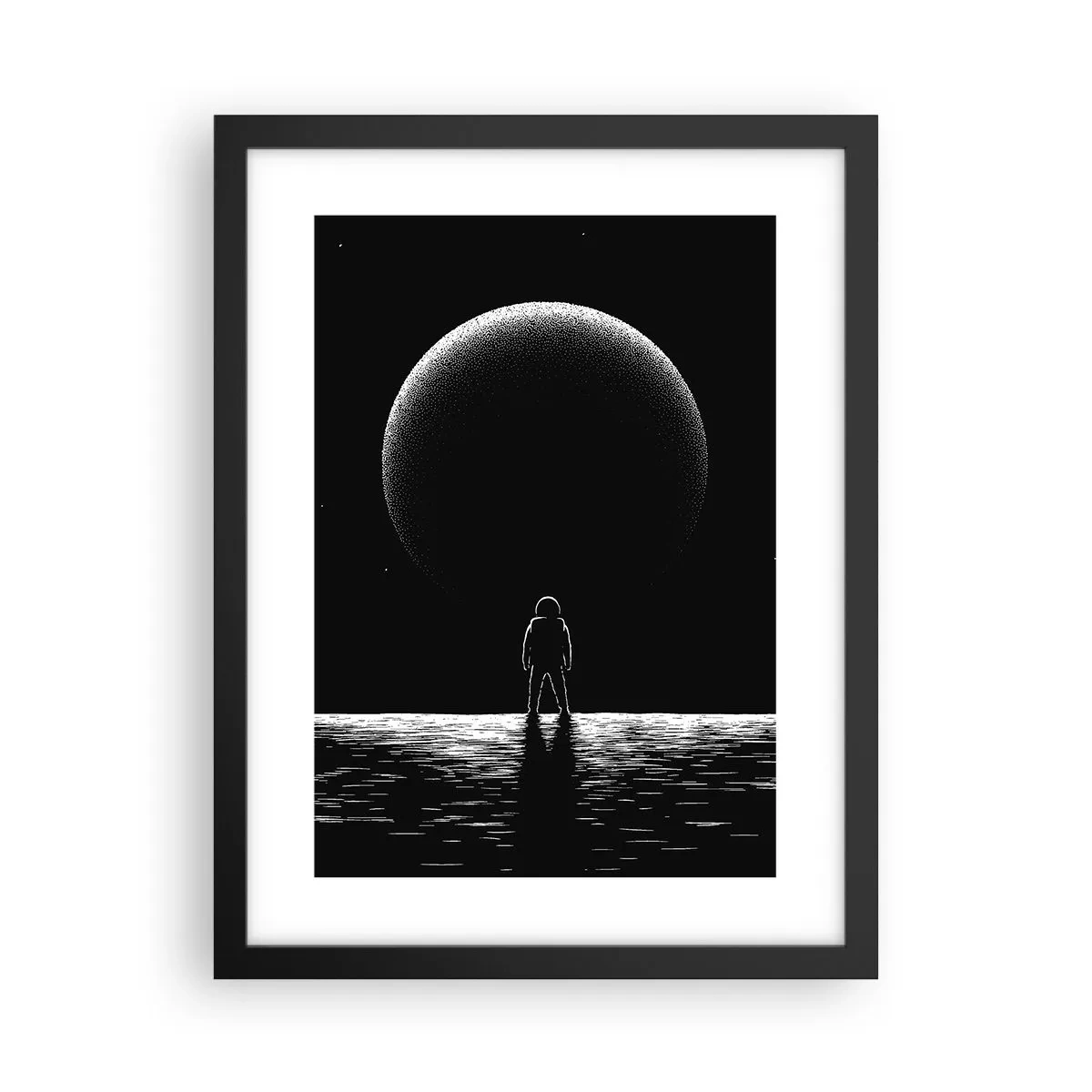 Plagát v čiernom ráme - Tvári v tvár - 30x40 cm