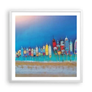 Plagát v bielom ráme - Z vtáčej perspektívy - 60x60 cm