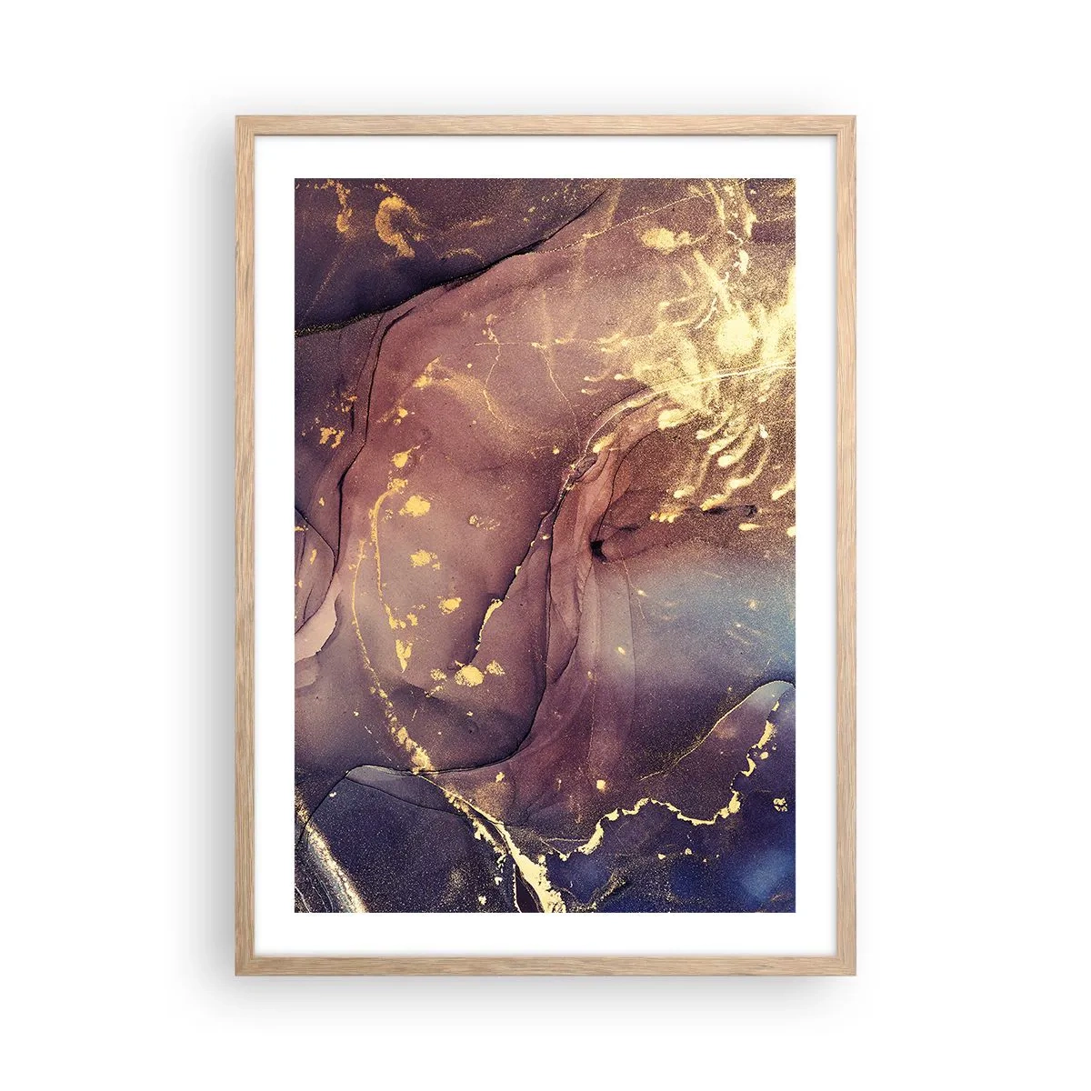 Plagát v ráme zo svetlého duba - Hmota a duch - 50x70 cm