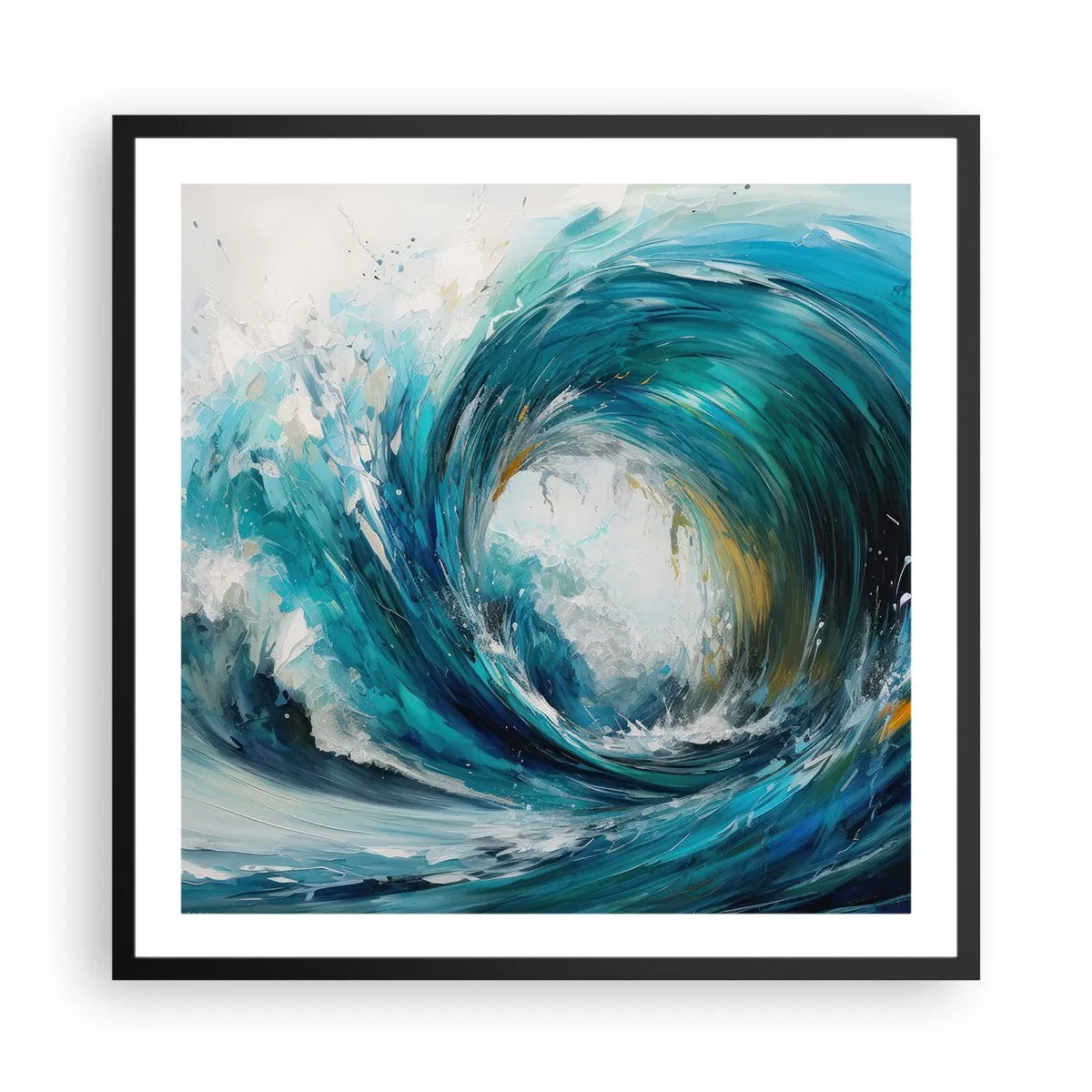 Plagát v čiernom ráme - Morský portál - 60x60 cm