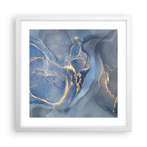 Plagát v bielom ráme - Zlatý prach - 40x40 cm