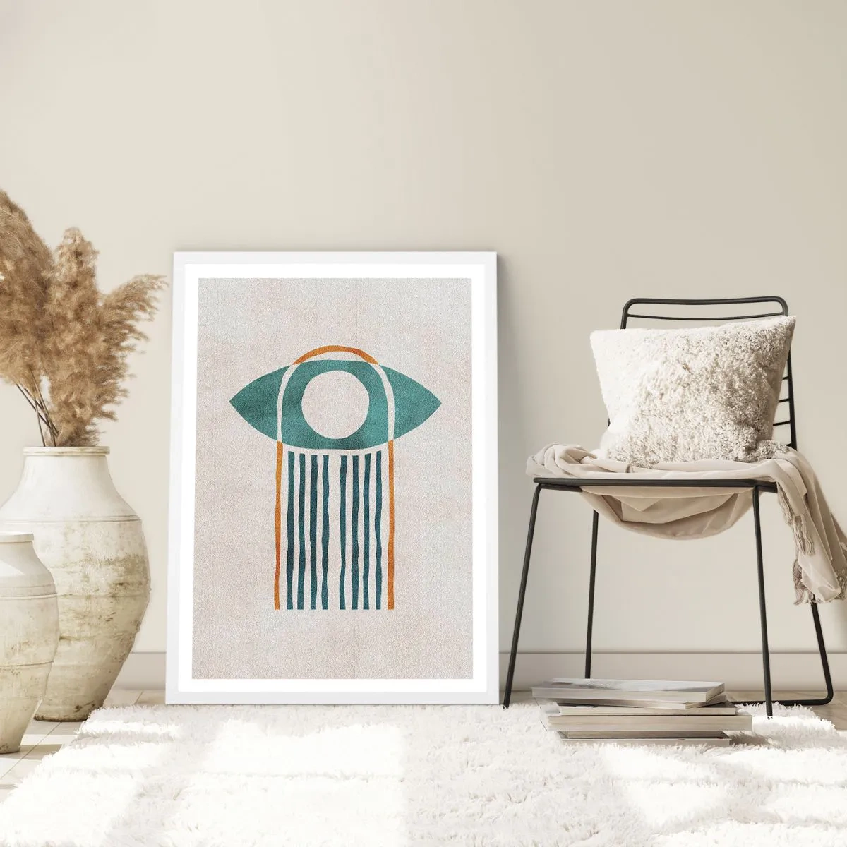 Plagát v bielom ráme - Znaky a rituály - 61x91 cm