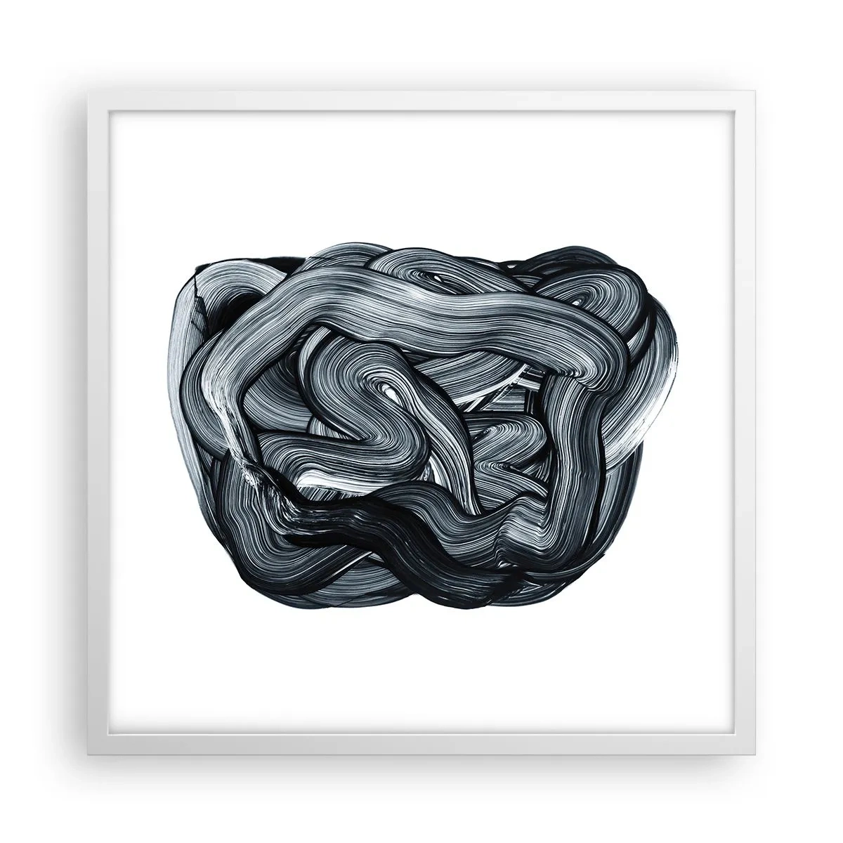 Plagát v bielom ráme - Nie je to tak jednoduché - 50x50 cm