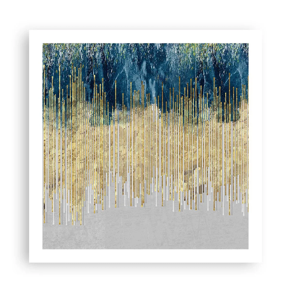 Plagát - Pozlátená hranica - 60x60 cm