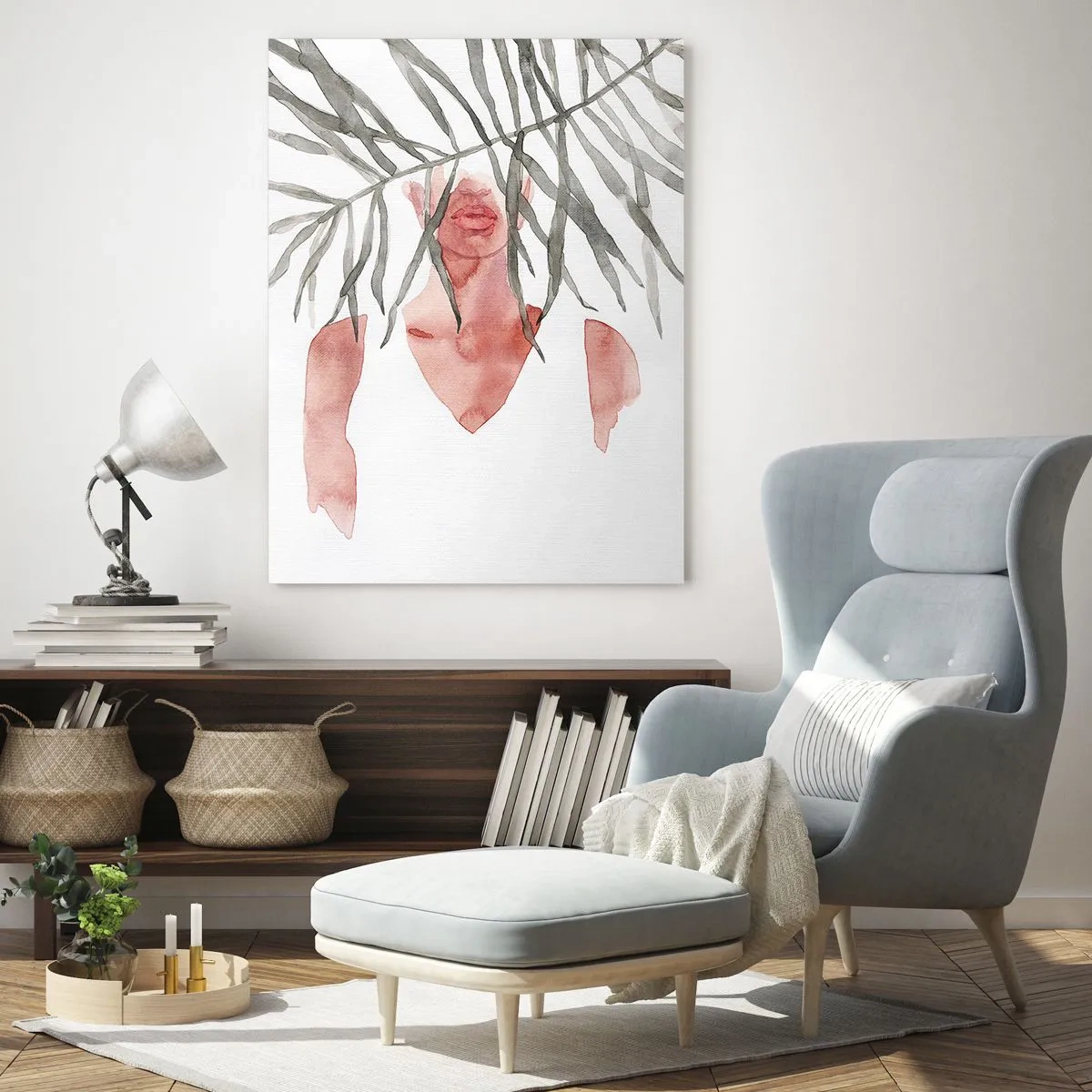 Obraz na skle - Dáma trópov - 70x100 cm