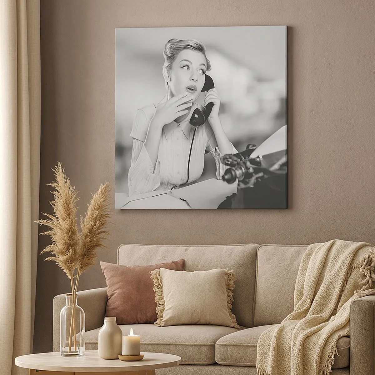 Obraz na plátne - Halo, tu sú 50. roky. - 30x30 cm