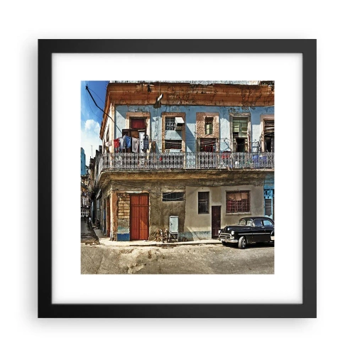 Plagát v čiernom ráme - Havajský nádych - 30x30 cm