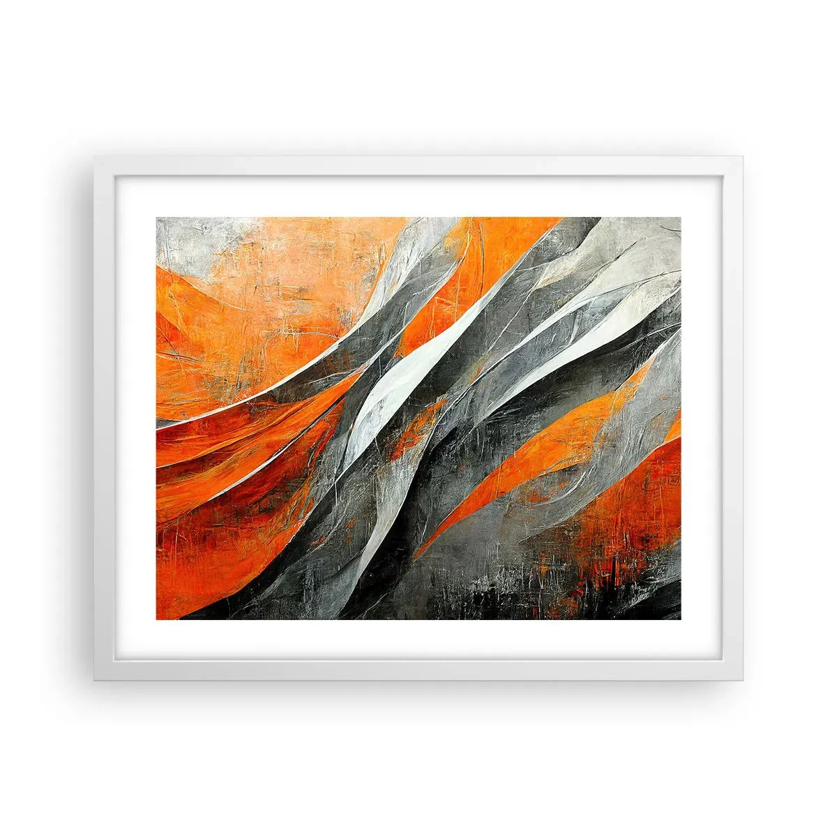 Plagát v bielom ráme - Žiar a chlad - 50x40 cm